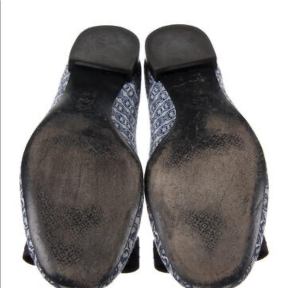 Tory Burch Gemini Link Printed Ballet Flats Size 9.5 - Picture 4 of 6